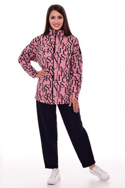 Костюм женский 5-287а (сухая роза+синий)