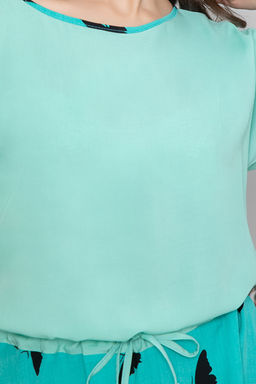 Платье Хилена (грин/бабочки) П6056 - Lt collection фото 11