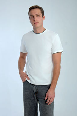 Арт. 67115/6 Футболка мужская 48-56 (5 шт) Цвет:молочный