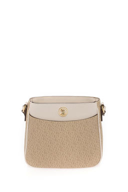 Женская бежевая сумка через плечо Неожиданная скидка в корзине