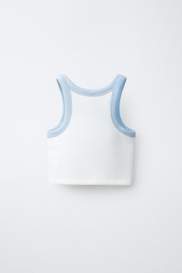 TOP CROPPED CON MODAL / Crudo - Zara фото 2