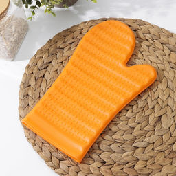 Прихватка для горячего Доляна Мускат, силикон, 2917 см, сиреневая фото 5