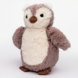 Мягкая игрушка Сова, 20 см, цвет светло-серый - Simaland фото 6