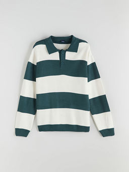 Polo Yaka Erkek ?ocuk Triko Kazak