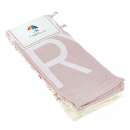 Полотенце кухонное махровое "Чаепитие" 40х60см, хлопок 100%, с петелькой, набор 2шт, цвета микс, на хангере (Китай)