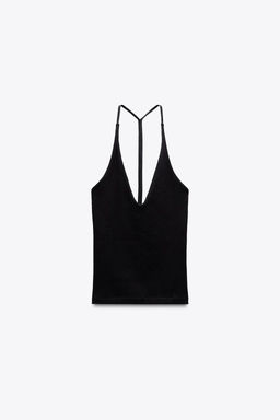 HALTER TOP WITH STRAP DETAIL - Zara фото 12