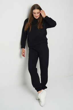 Арт. 2907 Костюм женский с начесом 44-52 (5 шт) Цвет:верх-черный,низ-черный - Калинка фото 24