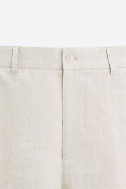 100% LINEN BERMUDA SHORTS - Zara фото 44