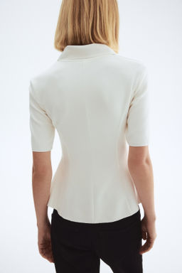 Top interlock con cuello camisero - H&m фото 3