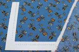 Штапель Ямина цв.насыщенный петроль, СОРТ2, ш.1.45м, вискоза-100%, 100гр/м.кв - Купава фото 4