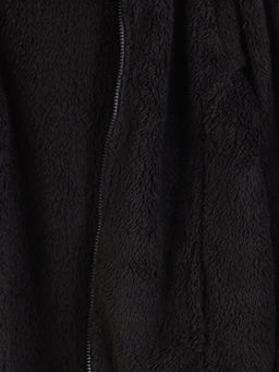 Kap??onlu Pel?? K?z ?ocuk Fermuarl? Sweatshirt