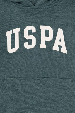 Темно-зеленый базовый свитшот для мальчика Неожиданная скидка в корзине - U.s. polo assn фото 3