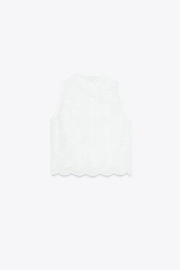 SHIRT WITH CUTWORK EMBROIDERY
