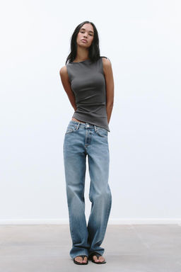 ASYMMETRIC DRAPED T-SHIRT - Zara фото 13