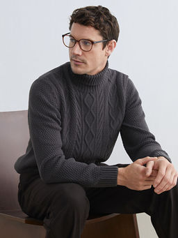 Bal?k?? Yaka Erkek Triko Kazak