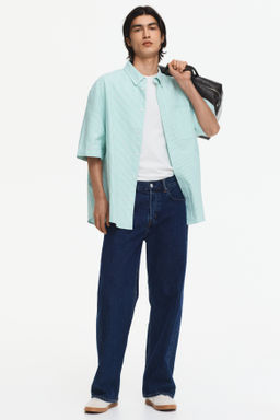 Camisa Oxford de manga corta Relaxed Fit - H&m фото 8