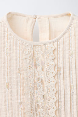 EMBROIDERED AND BEADED SHIRT - Zara фото 3