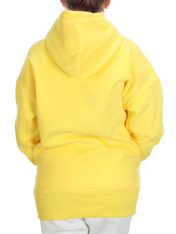 KD713 YELLOW Худи женское на флисе разм+ер свободный 50-52 - Fashion фото 6