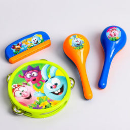 Набор музыкальных инструментов Смешарики, 5 предметов  фото 3