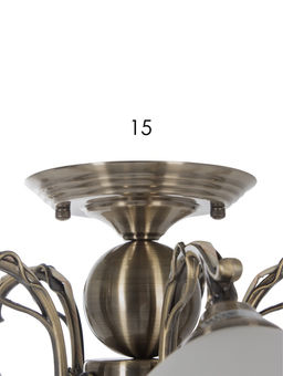 Люстра ЭкономСвет 28066/5AB, 5×40 Вт, E27, 54×52×28 см, бронзовая