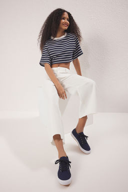 Trendyol Shoes Koyu Lacivert Bagc?kl? Unisex Spor Ayakkab? TAKSS25SN00056 - Trendyolmilla фото 2