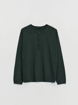 Джемпер с воротником хенли / Zarina