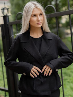 Жакет женский лён 57%,вискоза 43%