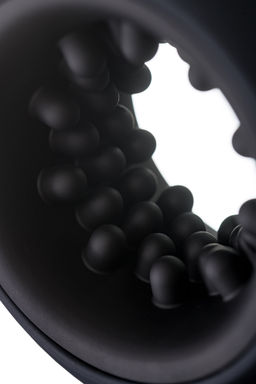 Вибромастурбатор нереалистичный Satisfyer Ring Stroker, силикон, чёрный, 9,1 см.