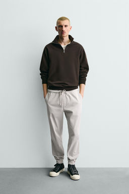 PANTAL?N CINTURA JOGGER SLIM FIT / Gris claro