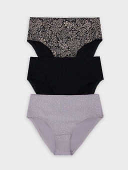 Цена за 2 штуки! Трусы женские макси с принтом в наборе, 3 шт - Mark formelle фото 8