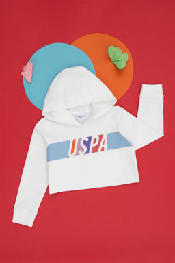 U. S. Polo Assn Детская толстовка с капюшоном цвета экрю