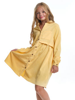 Платье для девочки выпускное хлопок праздник UD 7338 св.желтый - Mini maxi фото 3