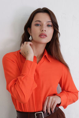 Рубашка с супатной застёжкой свободного силуэта - Martichelli фото 34