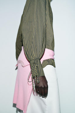 STRIPED SHIRT WITH BOWS - Zara фото 5