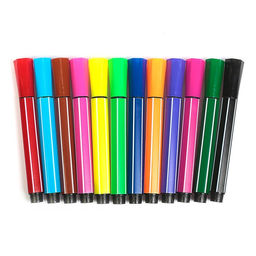 Фломастеры 12 цветов, толстые, в картонной коробке, вентилируемый колпачок - Simaland фото 6