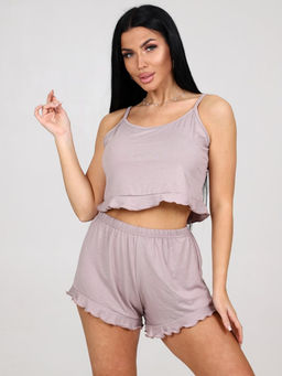 644 ПИЖАМА ЖЕНСКАЯ (шорты) (Капучино) - А-дина фото 2