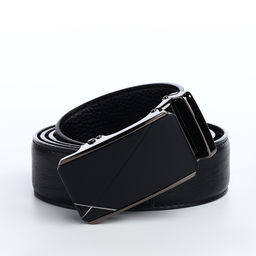 Ремень мужской, ширина 3.6 см, длина 120 см, натуральная кожа, пряжка автомат, чёрный