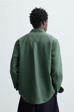 COTTON - LINEN SHIRT - Zara фото 8