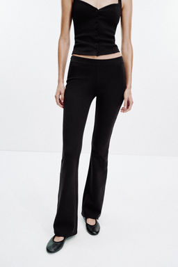 PANTAL?N FLARE INTERLOCK / Negro