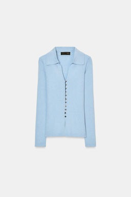 POLO KNIT CARDIGAN - Zara фото 13