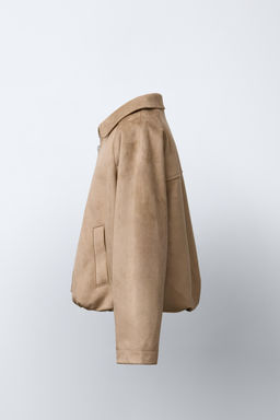 FAUX SUEDE BALLOON JACKET - Zara фото 3