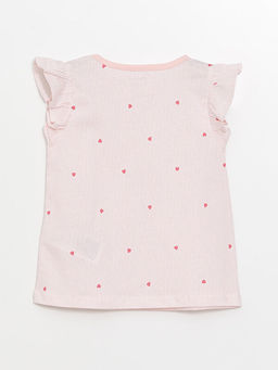 Bisiklet Yaka Kolsuz Bask?l? K?z Bebek Pijama ?st - Waikiki фото 2