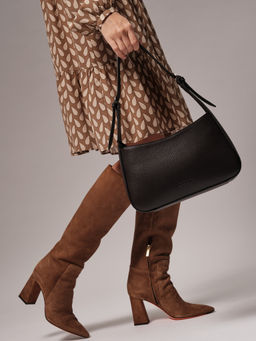 Сумка багет Deboro 31046 темно-коричневый