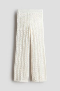 Pantal?n de algod?n efecto crochet