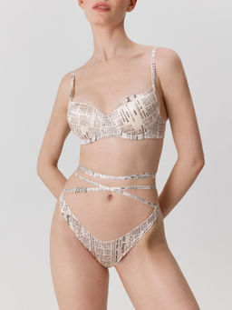 Infinity / Бюстгальтер T-Shirt жен. Gutata черный принт - Infinity Lingerie фото 5