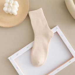 Носки р.35-40 Утепленные Кремовые