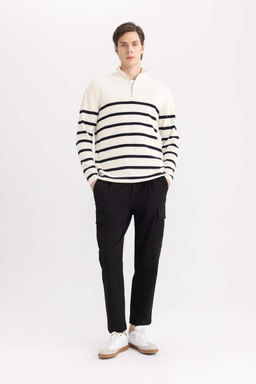 Прямые брюки Cargo Jogger, эластичные во всех направлениях - Defacto фото 4