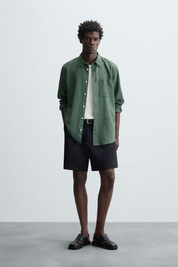 COTTON - LINEN SHIRT - Zara фото 6