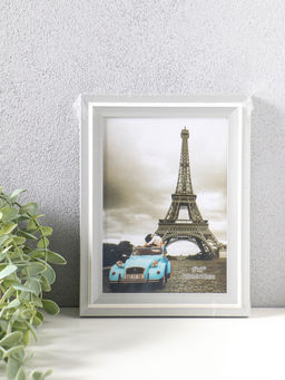 Фоторамка для фото 13×18 см «Остин», пластик, бело-серый, 21.5×16.5×1.5 см