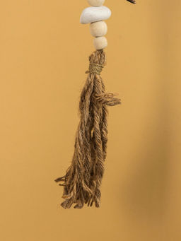 Подвеска декоративная «Звёздочки», 13×3×100 см, дерево, камень, коричневая